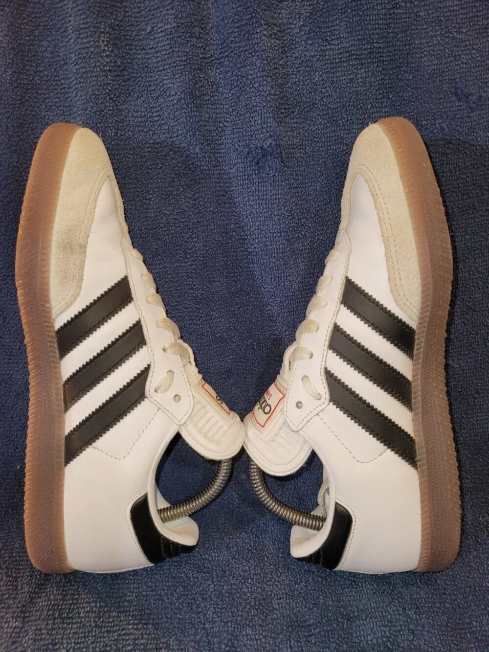 Adidas Samba Classic Men's Size 7 White Black Brown Gum Sneakers IH6001 (#2106)